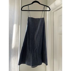 Zara Denim Adjustable Mini Dress